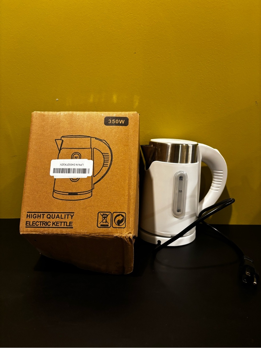 White Electric Kettle - Compact Home Accent